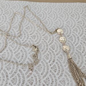 Elegant Gold Tassel Necklace